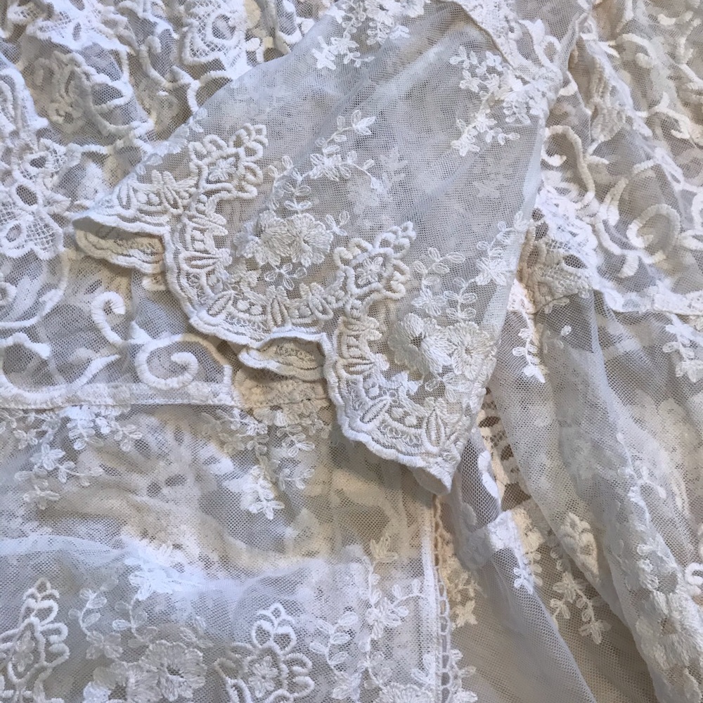 L Space Lace Kimono Cover Up Size M/L - Picture 3 of 8